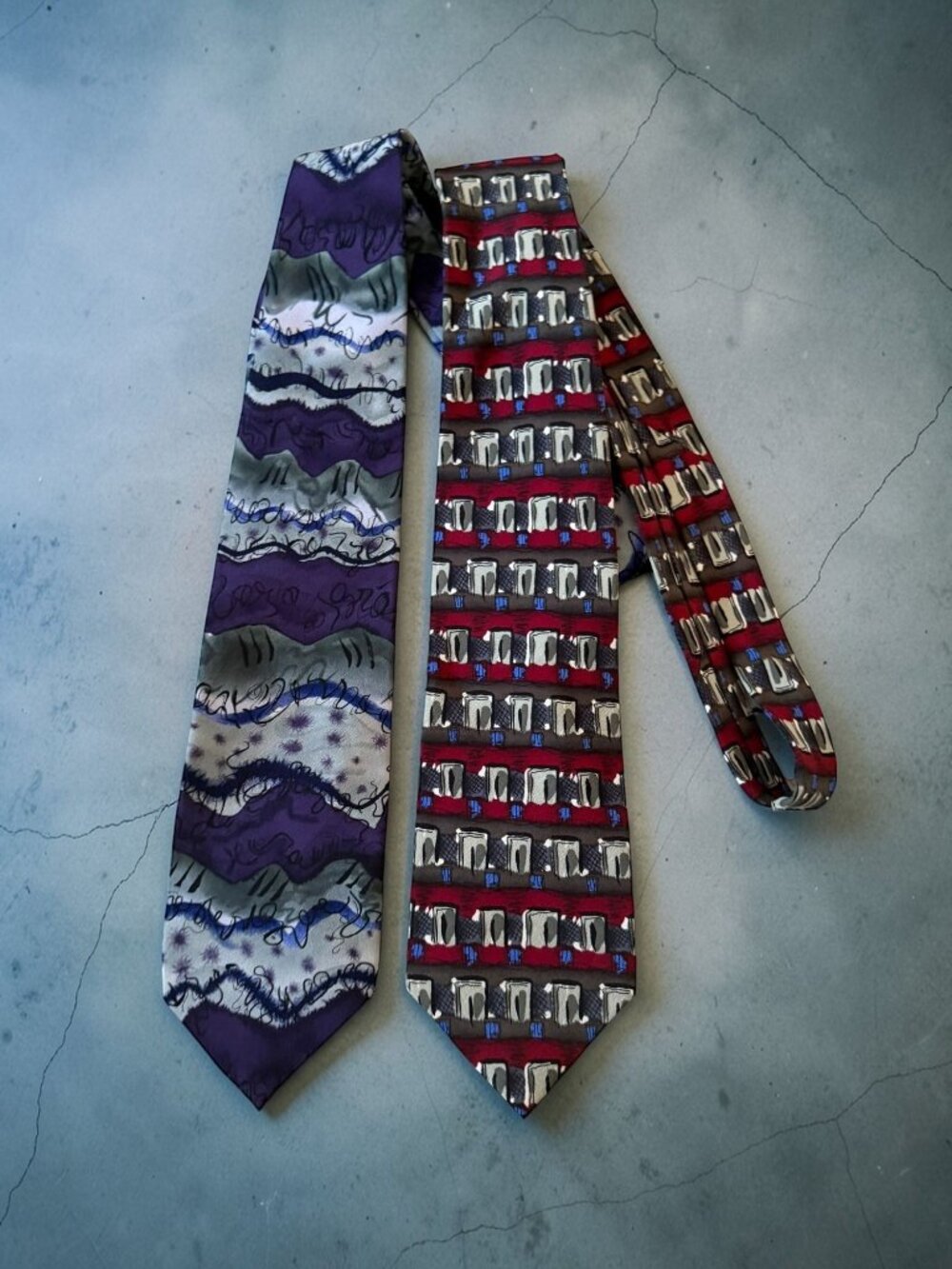 JERRY GARCIA Grateful Dead Set of 2 Ties